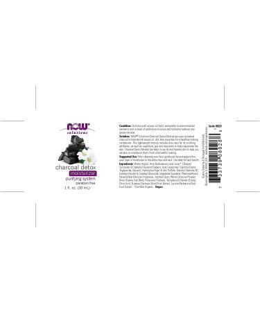 Now Foods Charcoal Detox Moisturizer 1 fl oz | Purifying Hydration & Skin Care - Buy Online on GoSupps.com