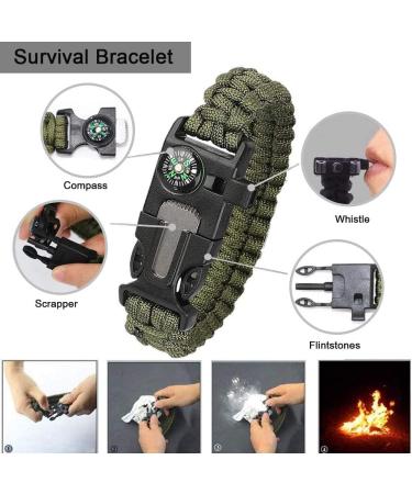 23-in-1 EILIKS Survival Gear Kit for Men, Women - Emergency Equipment for Camping, Hiking, Hunting - Perfect Valentine's, Christmas Gift Idea - Buy Online on GoSupps.com