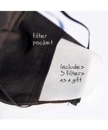 Buy Boom Lab Horde Face Mask - Washable 3-Layer Ear Loop Style with Pocket Filter | Natural Face Mask for All Sizes - International Shipping Available - Buy Online on GoSupps.com