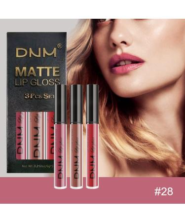 3Pcs Matte Ruby Red & Light Red Liquid Lipstick Set | Long Lasting & Waterproof Lip Gloss Gift | Matt Lipstick for Women - Set10 - Buy Online on GoSupps.com