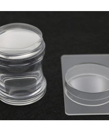 4Pcs Nail Art Stamper Scraper Boards Easy to Clean DIY Plastic Silicone Seal Printing Transfer Chess Square Double-headed Stamper and Curved Handle Stamper (4 Pcs) - Buy Online on GoSupps.com