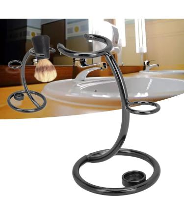Stainless Steel Razor Holder - Modern Hygienic Stand for Men's Razors | Quick Drying Bathroom Accessory (Black) - Buy Online on GoSupps.com