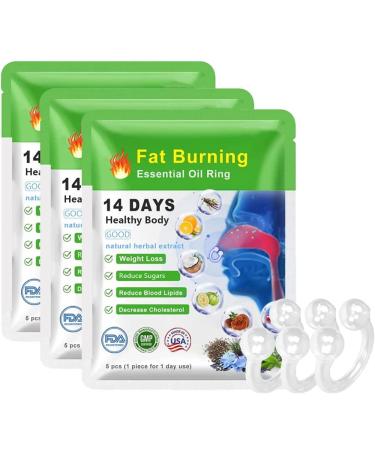 15 pieces lymph star 2023 body detoxification & fat burning liver and lung cleaning essential oil nose ring super thin slimming and detoxifying essential oil ring