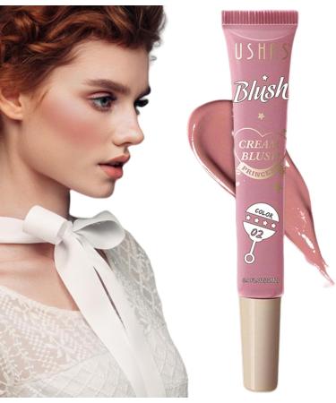 Cheek Tint Blushes - Long Wearing Matte Cream for Mature Skin Hydrating Natural Mousse Liquid Cream Blushes Cheeks Lips Make Up Pochy 02 - Buy Online on GoSupps.com