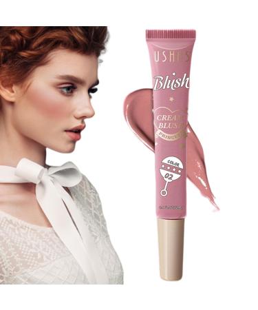 Matte Liquid Blushes | Matte Cheek Tint Cream for Mature Skin Long Wearing Hydrating Matte Cheek Cream Blushes Natural Glow Cheeks Lips Make Up Wynott 02