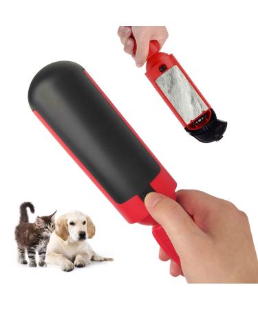 71Nmly Pet Hair Remover Roller Reusable Lint Roller Cat and Dog Hair Removal Brush Pet Fur Remover Furniture lint Roller Brush For Carpet Sofa Clothes Bedding Hair Remover Red