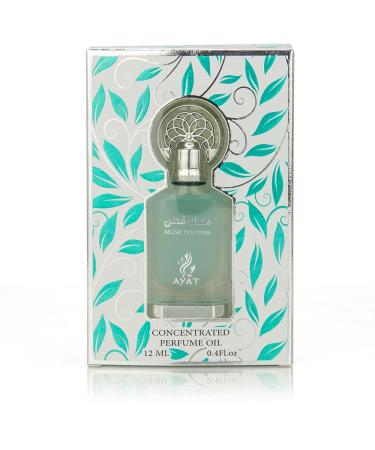 AYAT PERFUMES Perfumed Oil 12ml From Dubai | Musk Halal For Men and Women Alcohol Free | Perfume Extract/Attar For Long Lasting Scent | Arabian scent Made and Designed in Dubai (Cotton Musk) - Buy Online on GoSupps.com