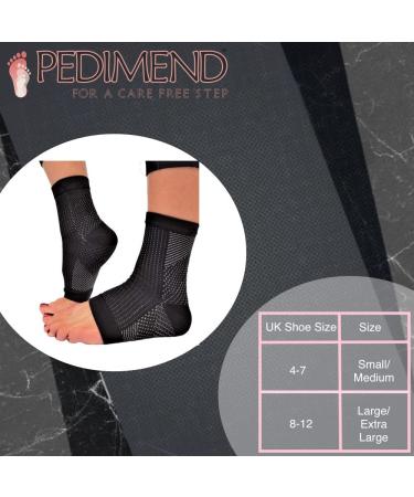 Pedimd Compression Stockings for Ankle & Heel Support - Pain Relief for Men & Women | Size S/M (UK 4-7) - Pack of 2 - Buy Online on GoSupps.com
