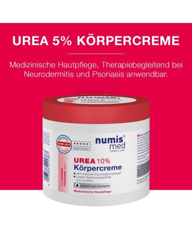  Numis Med numis med Set of 3 Urea Creams 10% 400 ml Cream for very dry body Made in Germany Moisturizing cream with 10% urea silicone-free paraben-free and microplastic-free - Buy Online on GoSupps.com