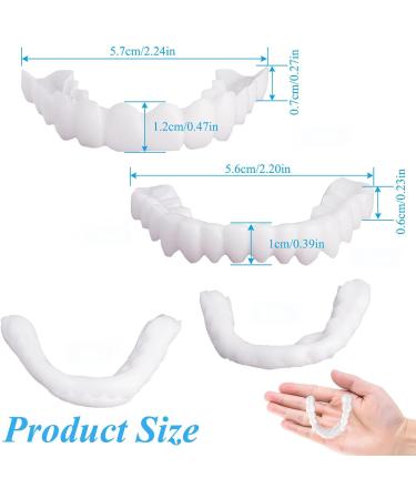 Flipped Warm Artificial Tooth Veneers - Instant Cosmetic Teeth Brightening & Protection | Snap-On False Teeth Dentures - Buy Online on GoSupps.com