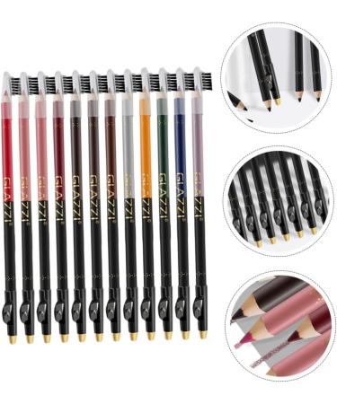 Beavorty Lip Liner Pencil Natural Eyebrow Pencil 12pcs Lip Liner Eyeliner Cosmetology Kit Eyebrow Pen Black Eyeliner Pen Lip Shaper Eyeliner Pencil Brow Pencil Lip Pencil - Buy Online on GoSupps.com