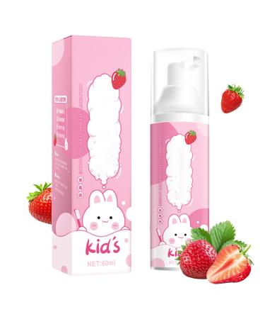 Foam Kids Toothpaste Childrens Toothpaste Strawberry Toothpaste Toddler Toothpaste with Low Fluoride Natural Healthy Mousse Foam Toothpaste for Children Teeth Whitening Foam Teeth Cleaning