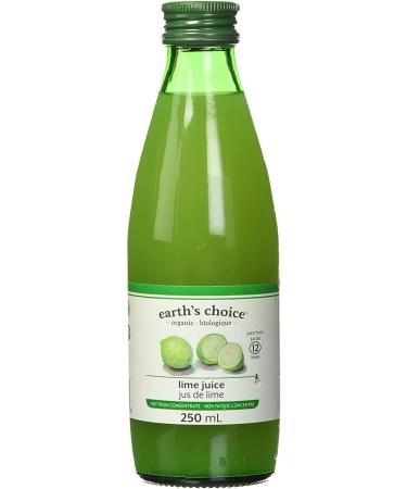 Earth's Choice - Organic Lime Juice Not from Concentrate 12 Count of 250ml 250 ml (Pack of 12)