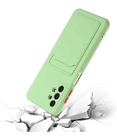 Buy Tivenfezk Nadoli Ultra Thin Silicone Case for Samsung Galaxy A33 5G - Shockproof Scratch-Resistant Wallet Cover with Credit Card Holder - Green - Buy Online on GoSupps.com