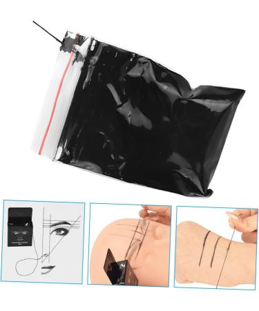 Beavorty eyebrow ink make up kits thread kit brow map line eyebrow measure tool cosmetic measuring line 4.6x1.8x7.5cm Black - Buy Online on GoSupps.com