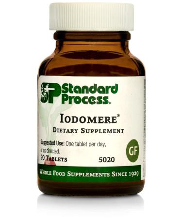 Standard Process Iodomere - Whole Food Metabolism and Thyroid Support with Echinacea Purpurea, Green Lipped Mussel, Organic Carrot, Organic Sweet Potato, and Iodine - 90 Tablets