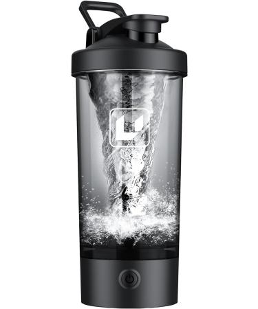 Cholas Premium Electric protein-shaker bottle 600 ml mixer for gym portable mug mixing protein and cocktails BPA-free dark black