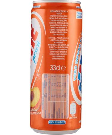  Italian Gourmet E.R. Lot de 24 bo tes de th glac Ferrero Peach The' Pesca 330 ml Estathe tea the rafra chissant + Polpa Italian Gourmet polpa 400 g - Buy Online on GoSupps.com