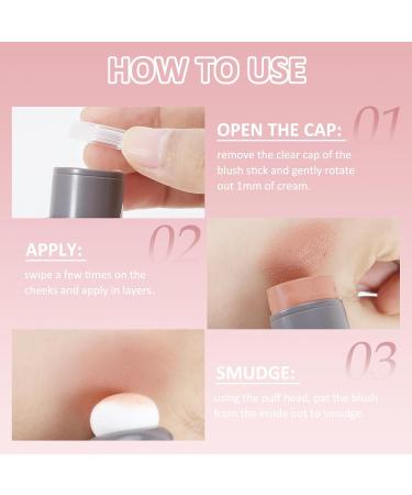 BOOBEE CREME ROUGE Stick Double-Head Lightweight Color Makeup for Cheek Lip & Eye | 10g Natural Long-Lasting 03# - Buy Online Worldwide - Buy Online on GoSupps.com