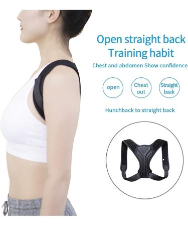 Posture Corrector Back Brace Adjustable Posture Brace for Upper Back Shoulder Back Pain Relief Trainer Spine Corset Support Violet L Violet L - Buy Online on GoSupps.com