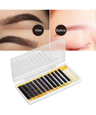 Mixed Black False Eyebrow Extension Fake Eyebrow Enhancer Individual Eyebrows 5 8mm Five 8mm and Length So You Can Create the Fi - Buy Online on GoSupps.com