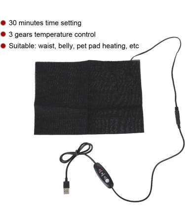 Brrnoo Electric USB Heating Pad - 3 Levels Temperature Control for Waist & Belly, Winter Warming Mat - Buy Online on GoSupps.com