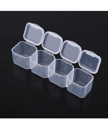 Tablet Box Medicine Box Clear Plastic Medicine Box 28 Slots Adjustable Medicine Tablet Jewelry Box Tablet Box Carton