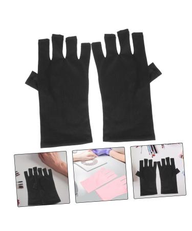 Healeved 6 Pairs Nail Gloves Nail Art Supplies Gel Manicure Gloves Cotton Gloves for Manicures Protective Gloves Uv Prevention Gloves Nail Uv Gloves Polyester Fingerless Grill Lamp - Buy Online on GoSupps.com