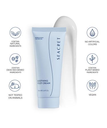 SEACRET Foot Cream with Tea Tree Oil & Dead Sea Minerals - 100ml | Hydrating & Soothing Foot Care for Optimal Health - Buy Online on GoSupps.com