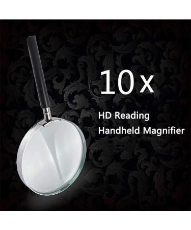 Magnifying Glasses Educational Hobby Magnifiers Handheld Magnifying Glass Child Elderly Learning Mechanics Repair of View Optical Large Lens Mirror 10 Times Magnification 110Mm Comfortable - Buy Online on GoSupps.com