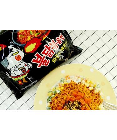 Samyang Hot and Spicy Chicken Buldak Ramen Flavor Instant Noodles Korean Challenge Multipacks Curry Cheese Carbo 2x Spicy (Pack of 25) - Buy Online on GoSupps.com
