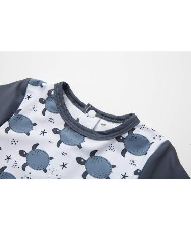 BONVERANO Baby Boy UV Protection Swimsuit 24M, Zip Front Long-Sleeved with Tortoiseshell Design - Buy Online on GoSupps.com