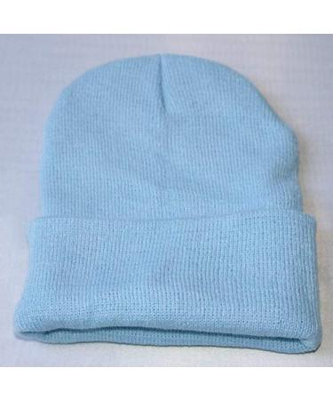 Women's Winter Beanie Hat | Thermal Fleece Lined Cable Knit Ski Cap - Light Blue - Buy Online on GoSupps.com