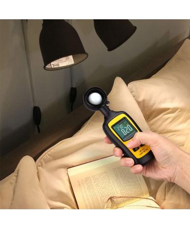 Digital Light Meter with Ambient Temperature Measurer - Up to 200,000 Lux - 4 Digit Color LCD Screen - Buy Online on GoSupps.com