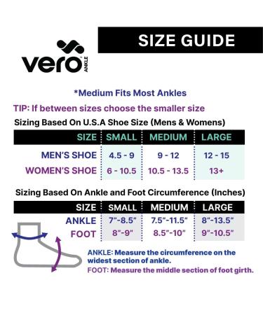 Vero Ankle Dynamic Brace - Ultimate Support for Sprains & Injuries | Perfect for Basketball Volleyball Football Pickleball & Tennis Medium Size Ideal for Active Lifestyles - Buy Online on GoSupps.com