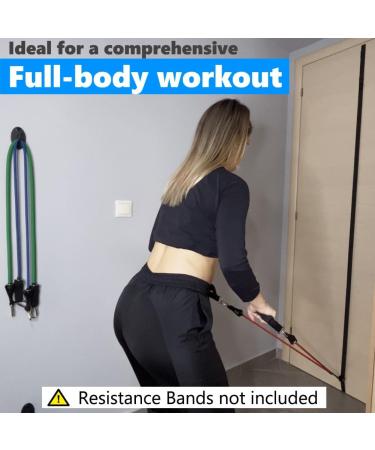 Caiman Door & Wall Moveable Anchor Straps for Resistance Bands | Adjustable Multi-Point Home Gym Attachment Fits 6-8 ft Doors - Buy Online on GoSupps.com