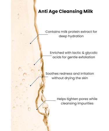 Agarta Gentle Cleansing Milk with Hyaluronic Acid Botanical Face Cleanser for Daily Care Vegan Clean Formula 7.6 fl oz - Buy Online on GoSupps.com