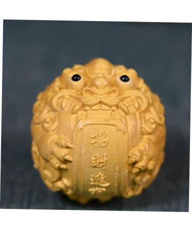 Healeeved 3st-Orcher Kylin Statue - Wooden Chinese Feng Shui Decoration Pi Yao Tea Pet & Baoding Bays Bagua - Perfect Gift from Peach & Boxwood - Buy Online on GoSupps.com