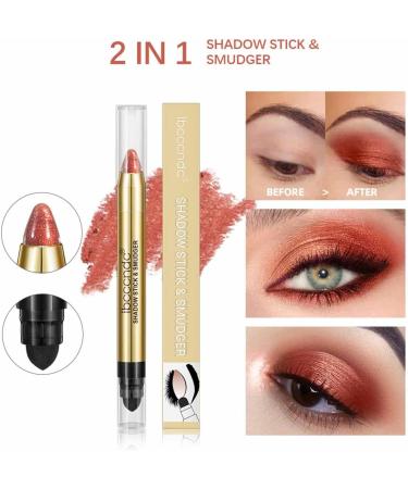 Eye Shadow Sticks | Cream Eyeshadow Pencil Crayon With Smudge-proof & Waterproof Long Lasting Smoky Eye Makeup Stick Shimmer Cream Eyeshadow Create Glitter Eye Makeup 5# - Buy Online on GoSupps.com