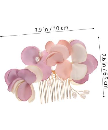 DOITOOL Bridal Headwear Bridal Flower Hair Comb Pearl Veil Flower Hair Accessories Bridal Hair Clip Wedding Tiara Crystal Hair Comb Rhinestone Hair Comb Floral Hair up Fabric Bride French - Buy Online on GoSupps.com