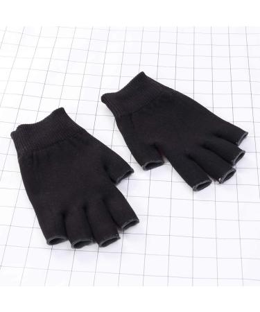 minkissy 1 Pair Spa Gloves Black Fingerless Gloves Moisturizing Gloves Moisturizing Hand Gloves Black Gel Mositurizing Fingerless Glove Gel Gloves Mositurizing Glove Simple Apparel - Buy Online on GoSupps.com