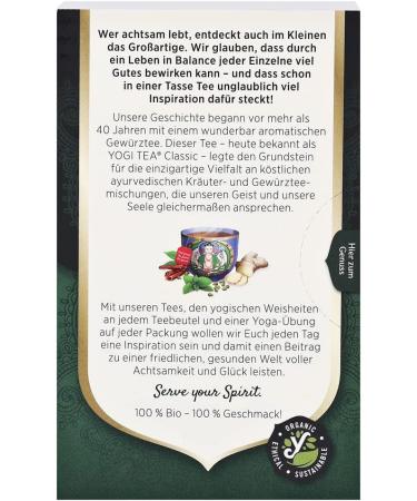  Yogi Tea Yogi Tea Green Chai Organic (1 x 30.5 g) - Buy Online on GoSupps.com