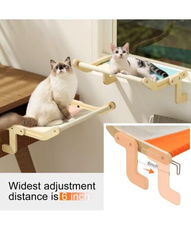 Cat Window Perch Hammock Seat for Indoor Cats | Sturdy, Adjustable, and Washable | Holds Up to 40 lbs | Blue - Buy Online on GoSupps.com