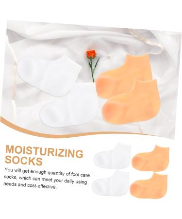 minkissy 4 Pairs Exfoliating Moisturizing Socks Girls Socks Girl Socks Sock for Women Lotion Moisturizing Socks Calcetines para Mujer Dry Cracked Feet Socks Girls Moisturizing Sock Women's - Buy Online on GoSupps.com