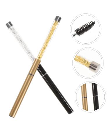 Balacoo 4 Pcs Grafting Eyelash Brush Set | Eyeliner Stamp White Eyeliner Eyebrow Spoolie & Glitter Gel | Perfect Eye Makeup Tool for Stunning Looks - Buy Online on GoSupps.com