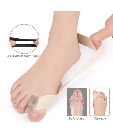 Toe Separators - 4PCS Bunion Corrector Elastic & Breathable Toe Spacers for Overlapping Toes (Size 35-40) - Portable Skin-Friendly Bunion Protector - Buy Online on GoSupps.com