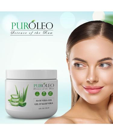 PUROLEO Aloe vera gel 8 Fl Oz/236 ML (Made in Canada) aloe vera gel for face aloe vera gel for hair aloe vera gel for skin Made from aloe vera gel Explore the Goodness - 100% Pure Aloe Vera Gel - Your Go-To for Natural Beauty and Wellness! 236 ml (Pack of - Buy Online on GoSupps.com