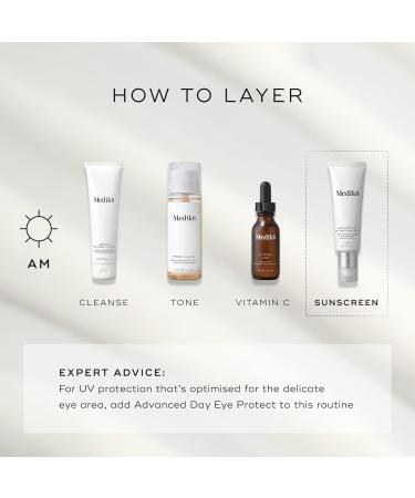 Medik8 Advance Day Ultimate Protect - SPF 50+ Age-Defying Moisturiser with Photolyase SPF 50+ PA++++ - Hydrating & Non-Greasy UV Protection - With Age-Defying DNA Repair Enzymes - 50ml Advanced Day Ultimate Protect - Buy Online on GoSupps.com