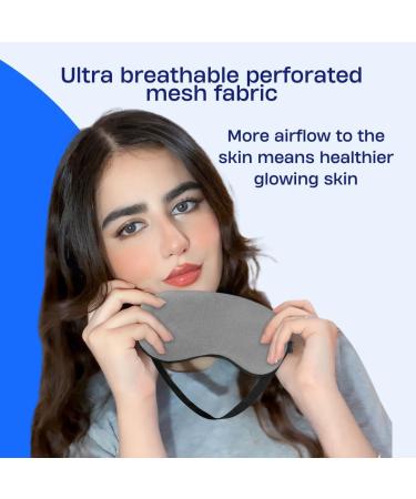 Buy 3 Pack Sleep Eye Mask - Breathable Silk & Mesh Light Blocking & Adjustable for Men & Women - Comfortable Headache Relief (Black Gray - Buy Online on GoSupps.com