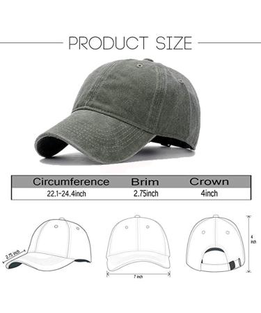 Unisex Baseball Cap for Men & Women - Adjustable Outdoor Sport Hat - Army Green Fashion Cap - Buy Online on GoSupps.com